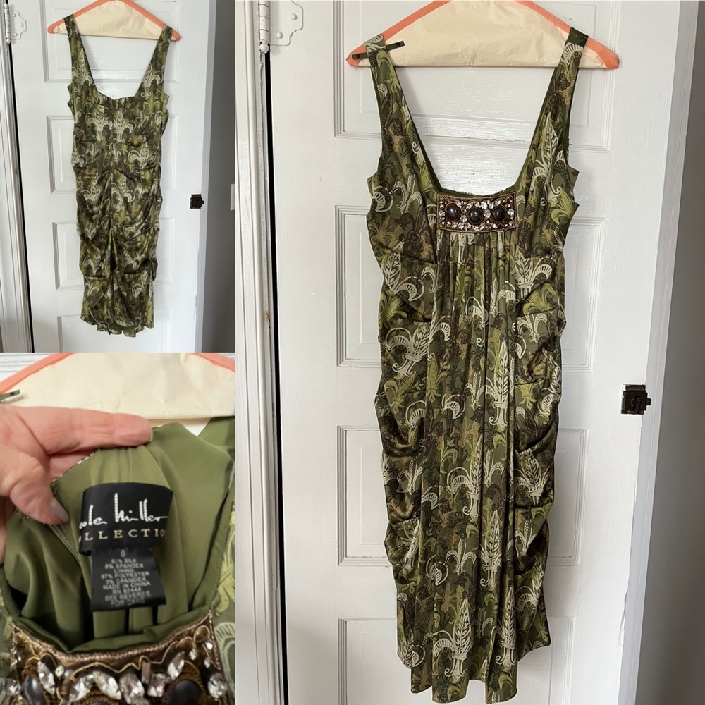 Nicole Miller size 6 dress. NBW! Green